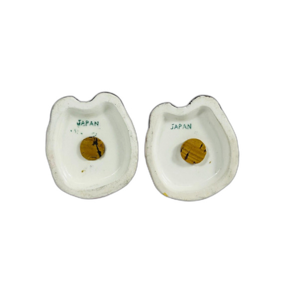 Vtg Japan Anthromorphic Lettuce Leek Ladies Salt and Pepper Shakers Side Eye - Picture 10 of 10